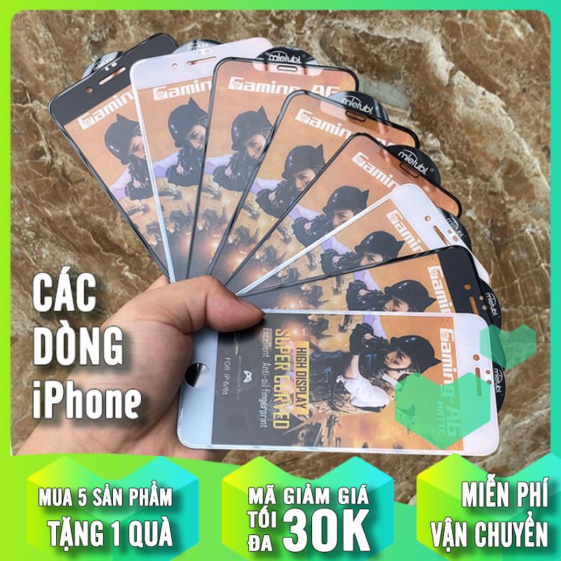 Cường lực chống vân tay cho iPhone 11 Pro Max - 11 Pro - 11 / XS Max - XS - X / 8 Plus - 7 Plus - 6 Plus / 8 - 7 - 6
