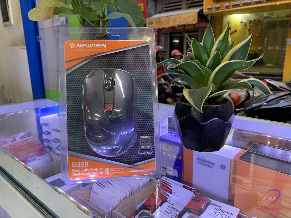 Chuột không dây (Dual Mode 2.4GHz + Bluetooth) Newmen D358 phiên bản mới