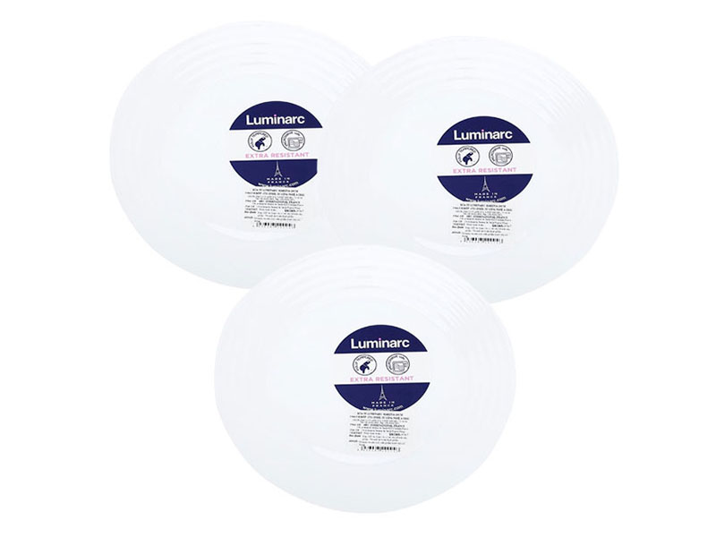 [HCM]Bộ 3 đĩa thủy tinh Luminarc Harena 19cm