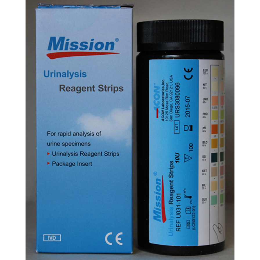 Que thử nước tiểu Acon Mission 11 thông số (100 que)