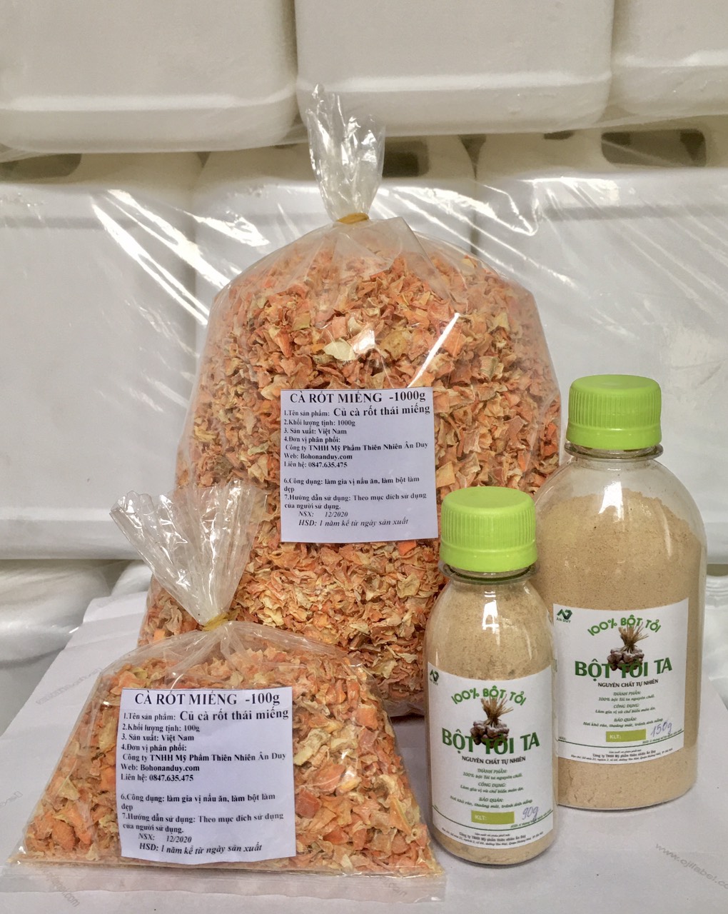 CÀ RỐT THÁI LÁT SẤY KHÔ 1000g