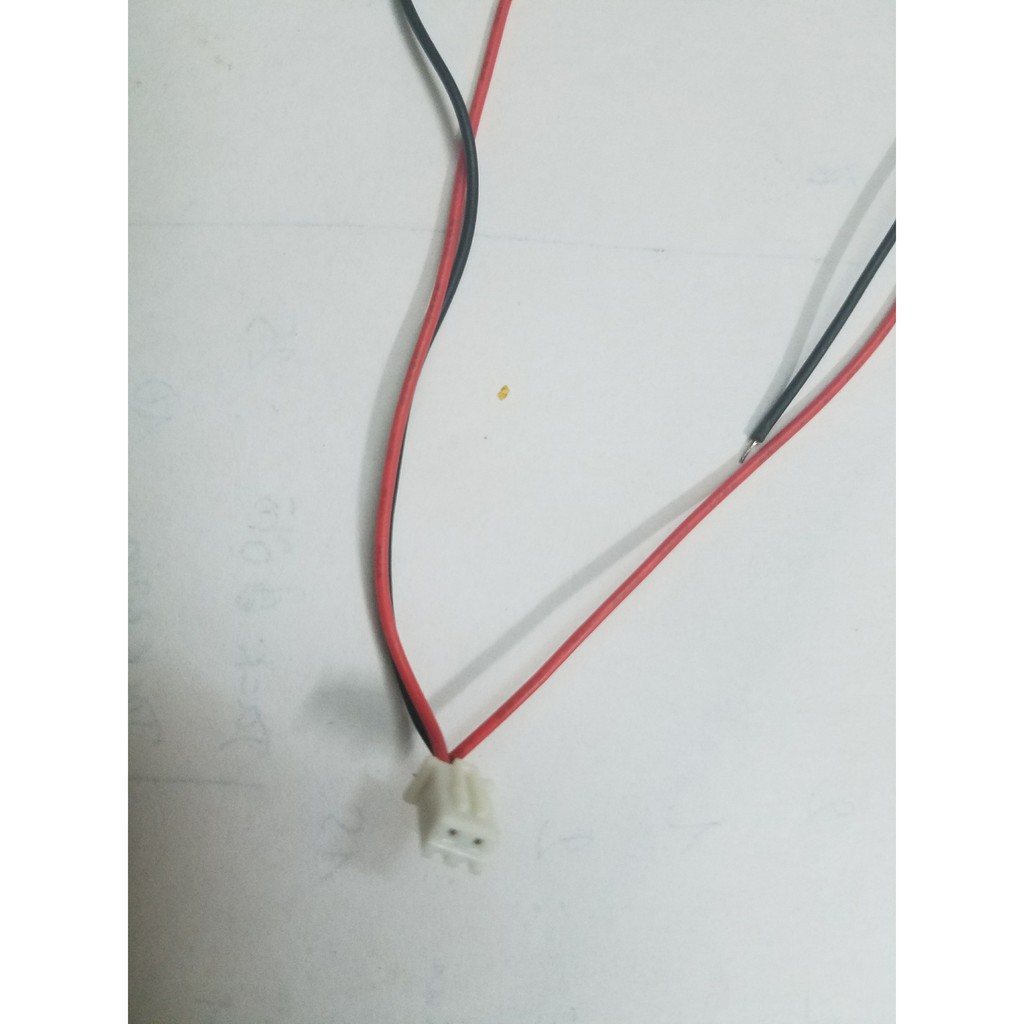 Jack chân dăm trắng vuông to kèm dây nối pin 1s hàng chất lượng cao giá tốt