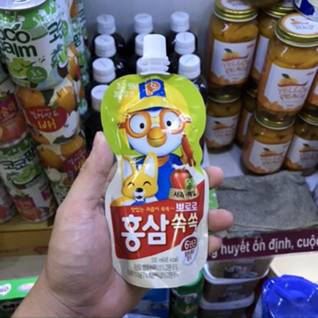 Nước hồng sâm 6 năm tuổi cho bé pororo - hàn quốc