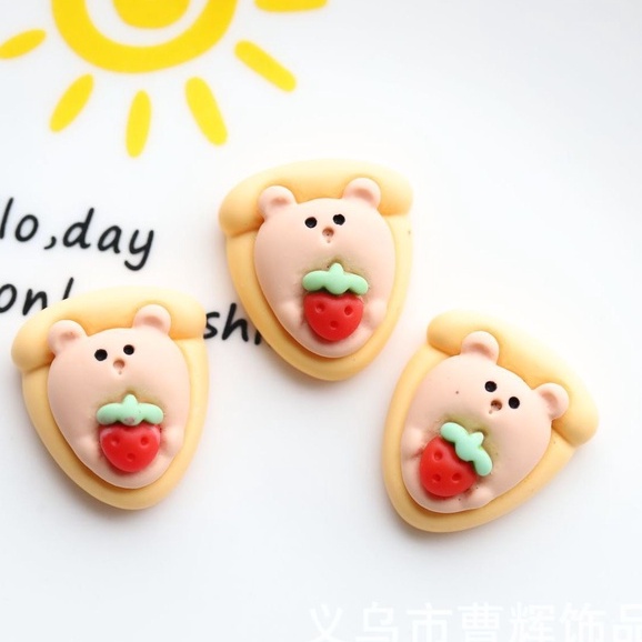 Charm slime/ Trang Trí Miếng Bánh Pizza Nhiều Hoạ Tiết