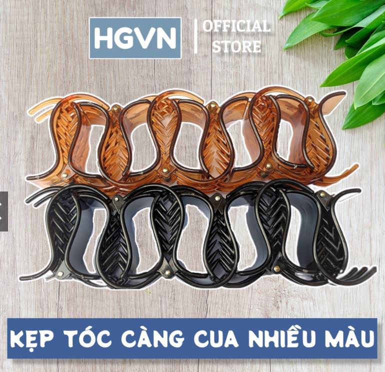Set 5 Kẹp Tóc Càng Cua, Kẹp Tóc Càng Cua 5 Răng (hàng loại 1)