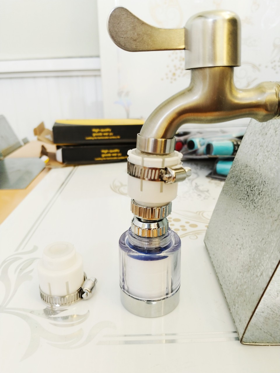 Đầu Nối Vòi Nước Đa Năng Ren 22mm
