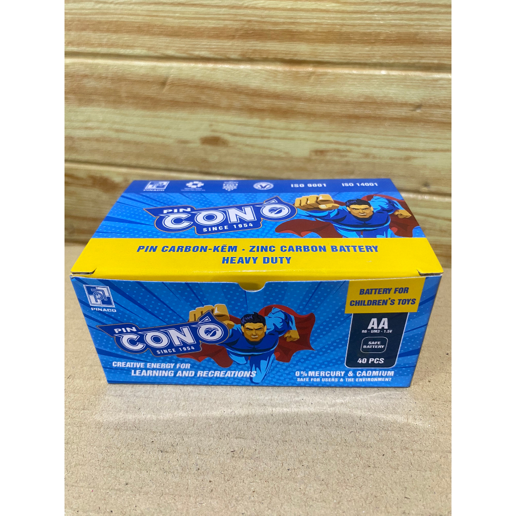 Lốc 4 pin tiểu AA con ó PINACO 1.5V