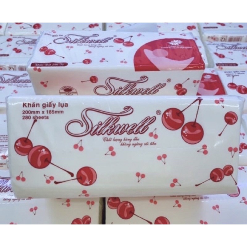Giấy silkwell, Giấy lụa, giấy khô, giấy ăn 280 tờ