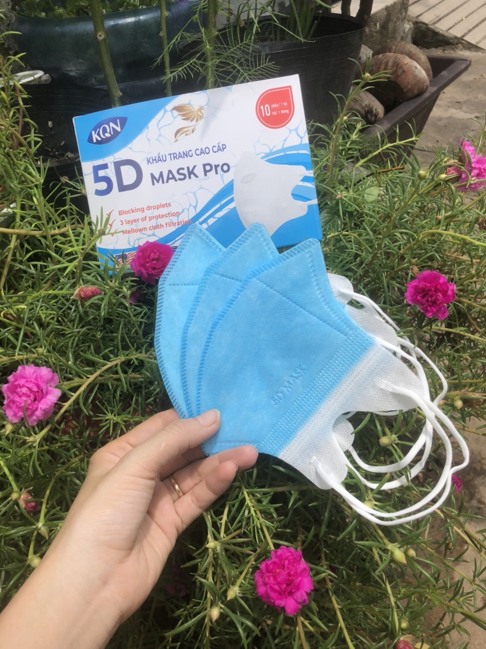 Thùng 100 chiếc khẩu trang 5D NOKA