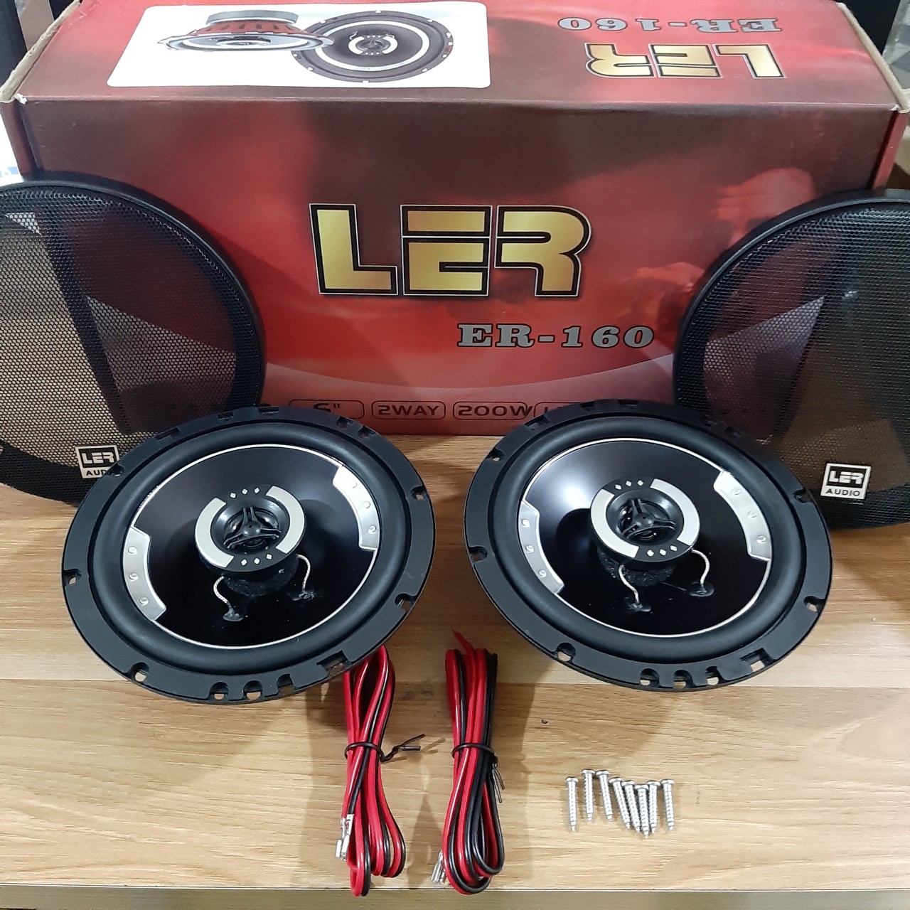 [Kho Hải Phòng] Cặp Loa Siêu Trầm (6inch - 16cm) LER ER-160 Lắp Cánh Cửa Ô Tô Công Suất Thực 60W Siêu Khỏe - Đôi Loa Đồng Trục Cao Cấp Cho Ô Tô Xe Hơi