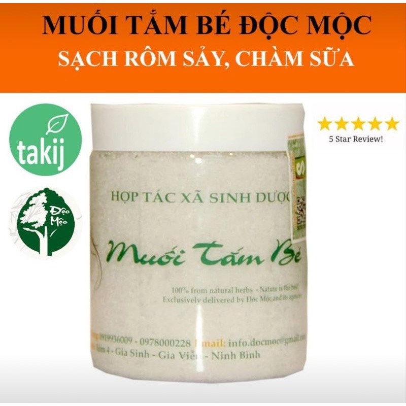 Muối tắm bé Sinh Dược Độc Mộc, Muối tắm bé Thảo dược
