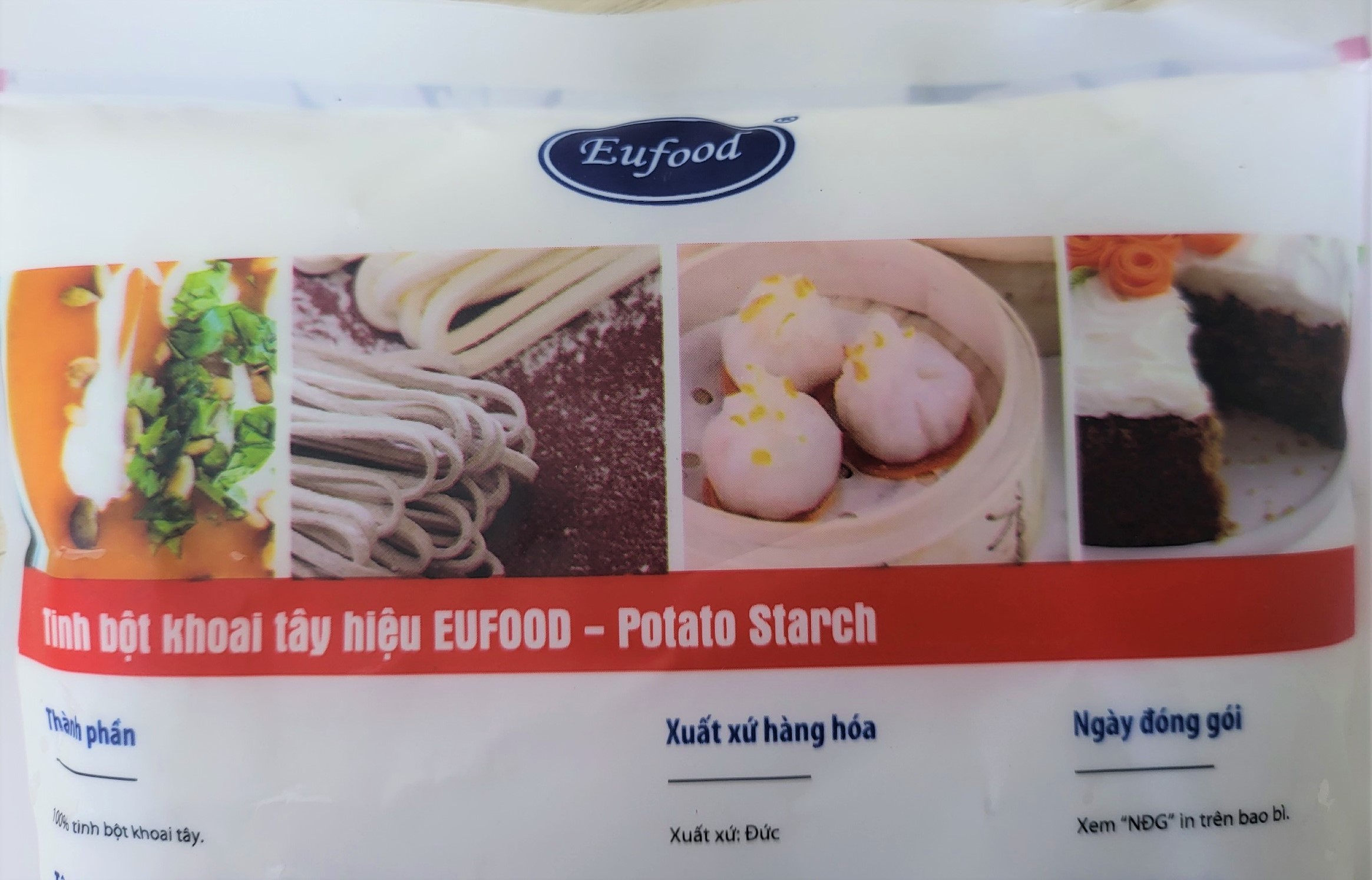 EUFOOD (túi 400g) TINH BỘT KHOAI TÂY Potato Starch