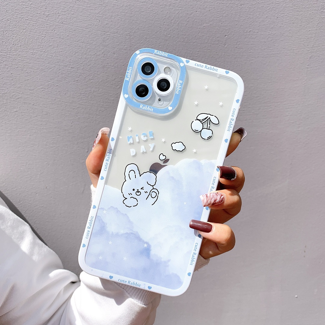 Ốp Lưng Silicon Chống Sốc Viền Nổi Cloud Sky