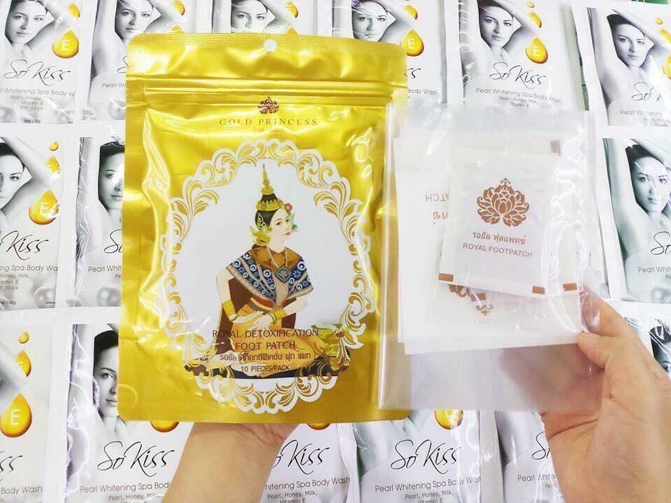 Miếng dán thải độc chân GOLD PRINCESS Thái Lan