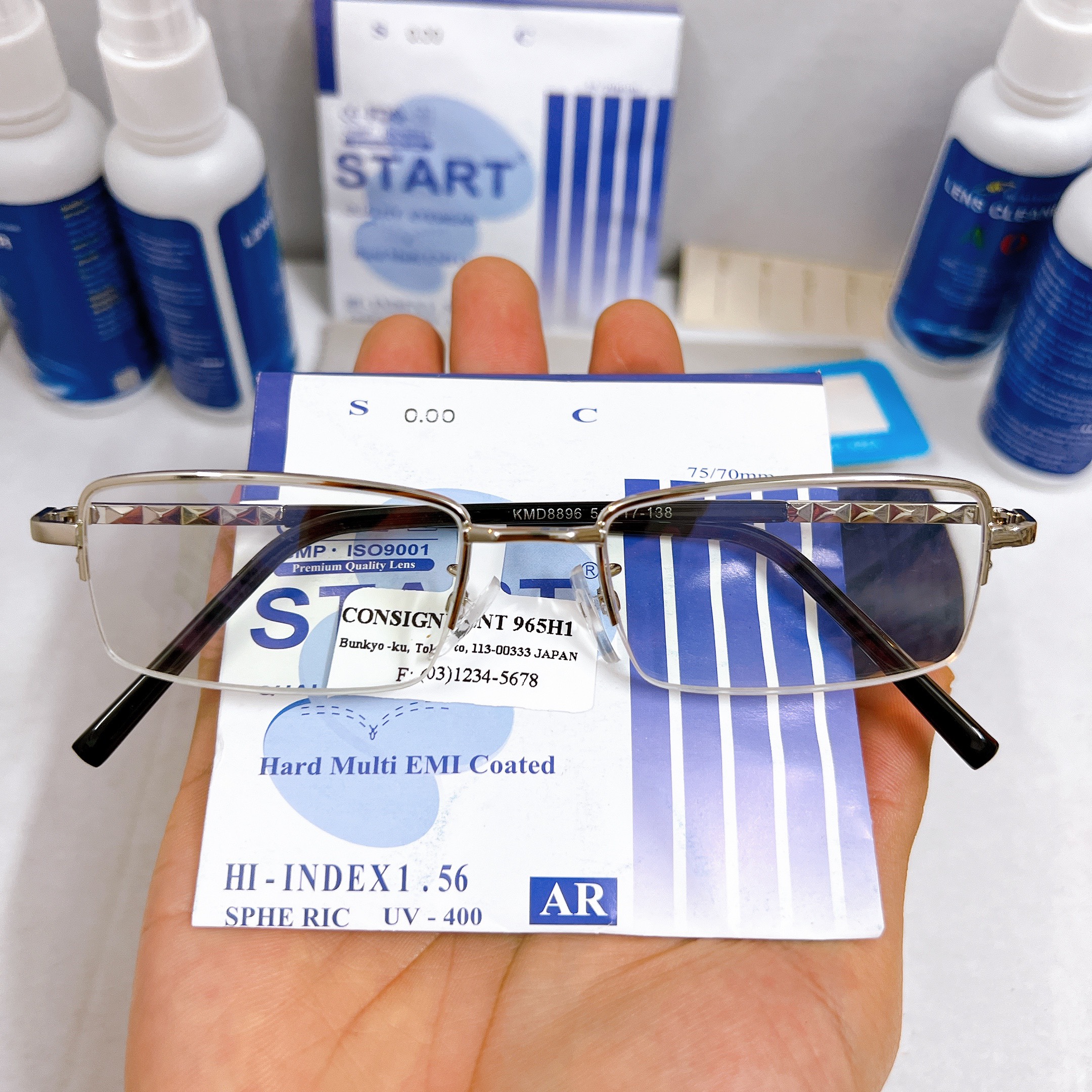 Kính lão thị viễn thị nửa viền hợp kim TITANIUM Nhật bản có độ tròng sáng và rõ chống mỏi siêu nhẹ hàng cao cấp cực sang chống mỏi mắt chống as xanh chống mỏi tốt