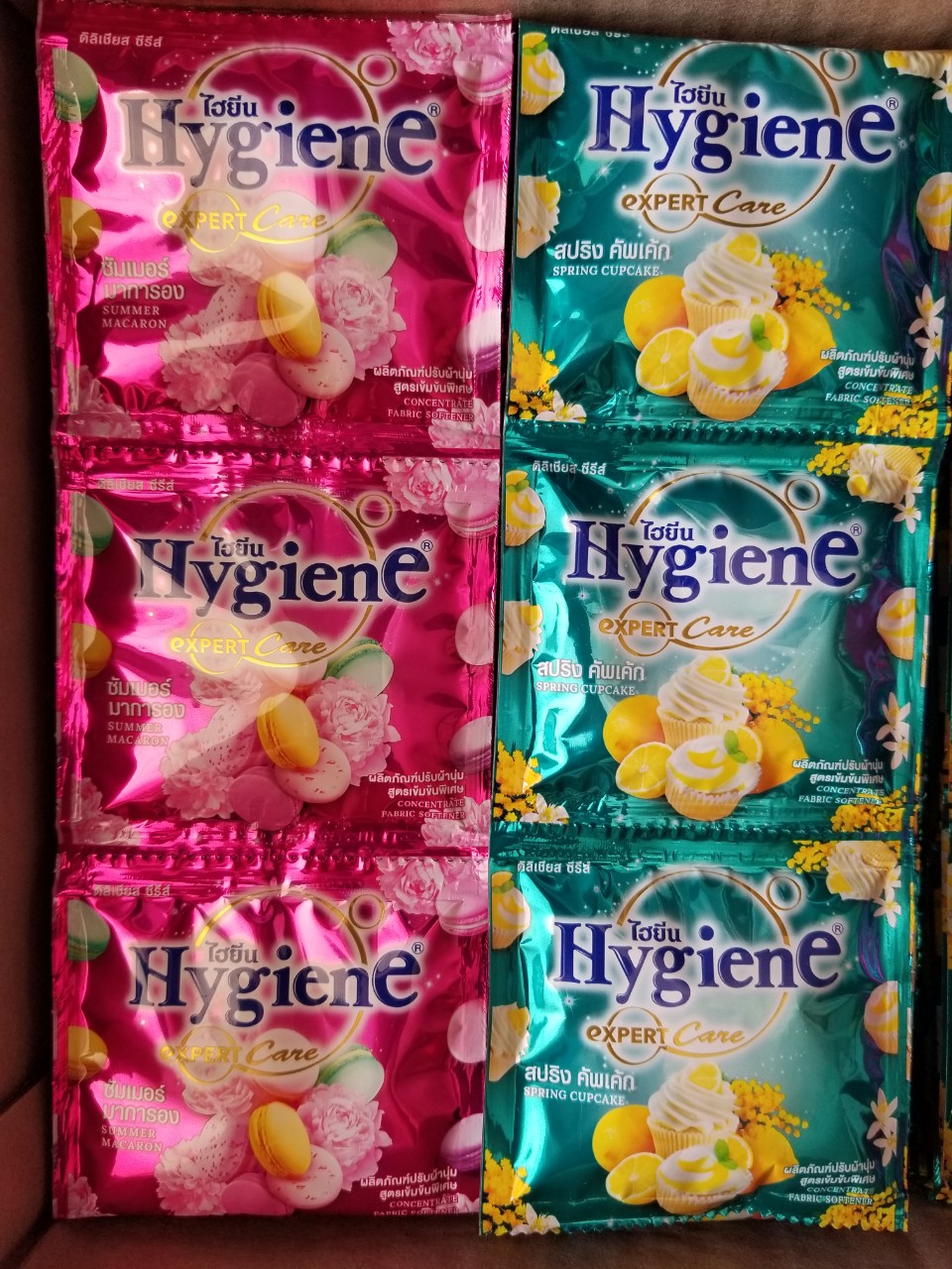 Dây 12 Gói 20ml Xả vải Hygiene Thái Lan siêu thơm đậm đặc- Nước xả Hygiene Thái Lan