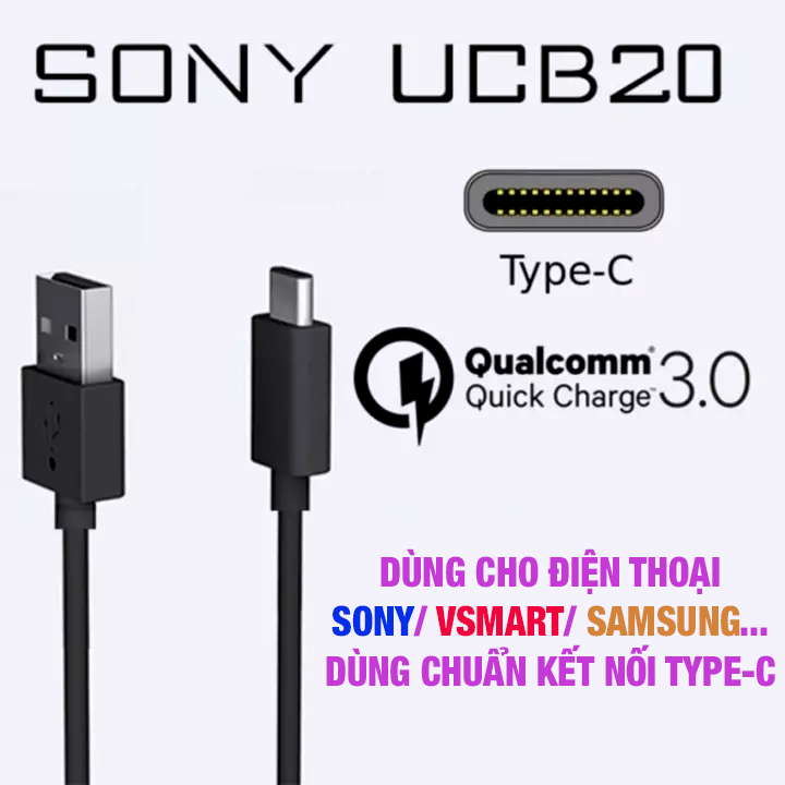 Phụ kiện Sony chính hãng : Củ sạc Sony EP880 , Cáp MicroUSB Sony EC450