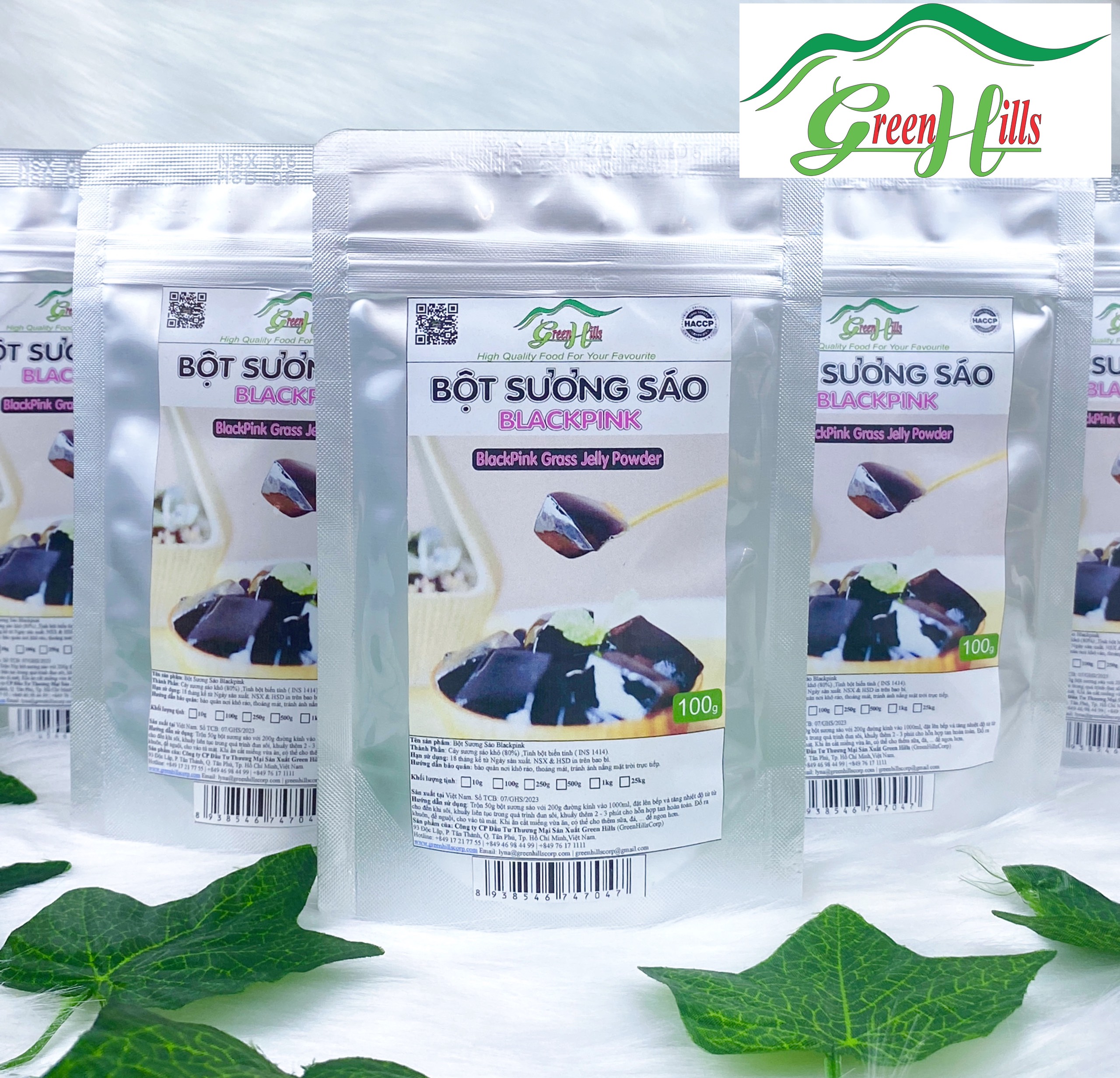 Bột thạch sương sáo ghs 3 trong 1 nguyên liệu nấu chè, trà sữa