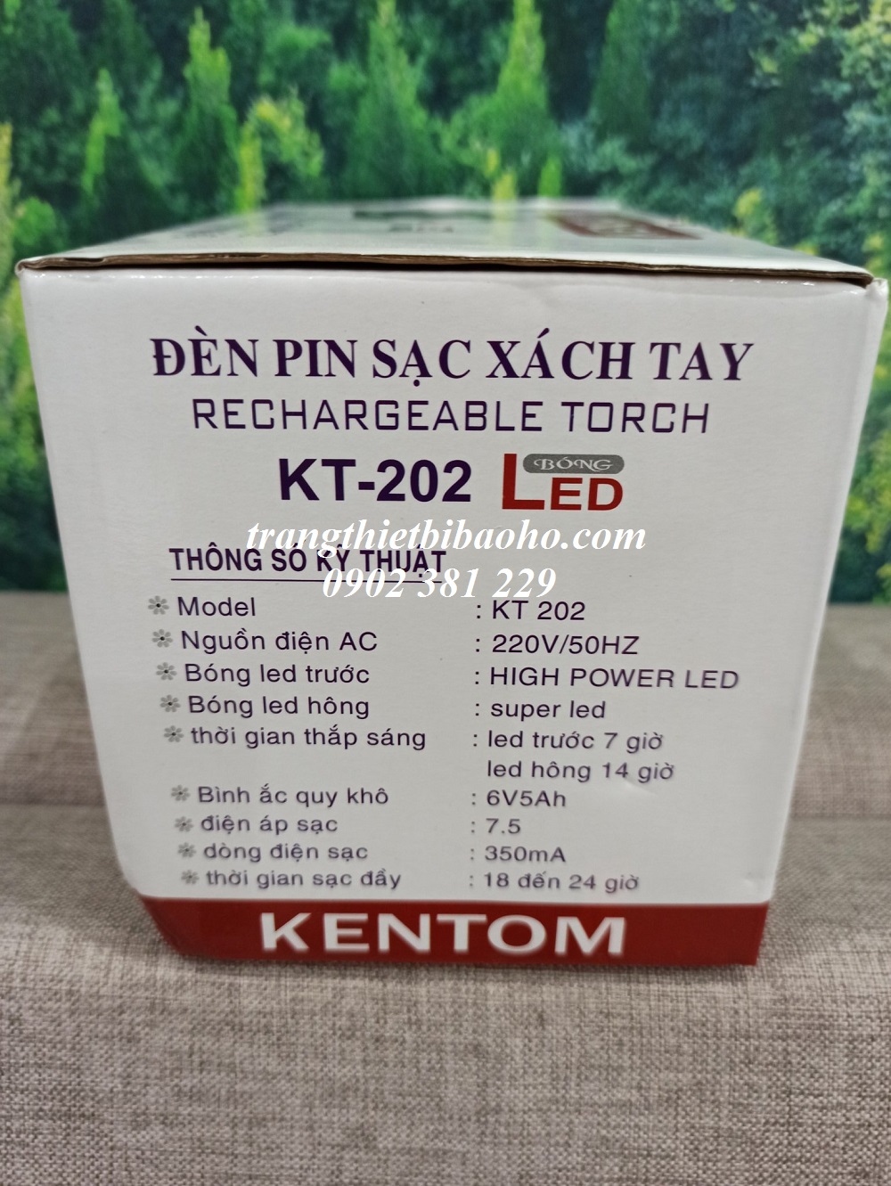 Đèn pin sạc xách tay Kentom KT 202