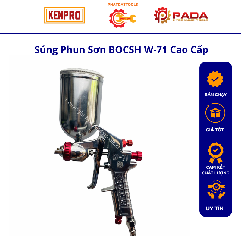 Súng phun sơn bocsh w-71 cao cấp