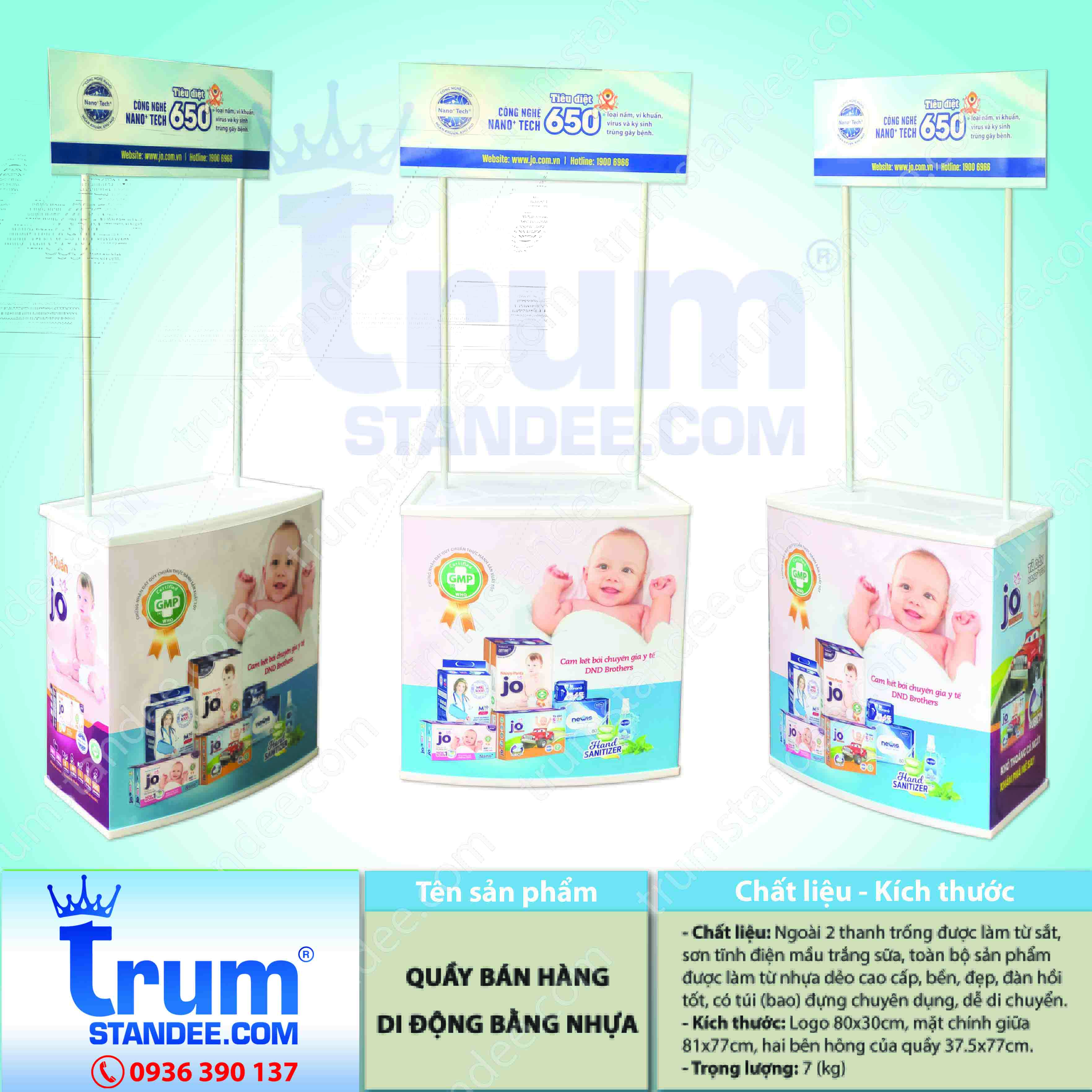 Quầy bán hàng di động ( Booth Sampling)