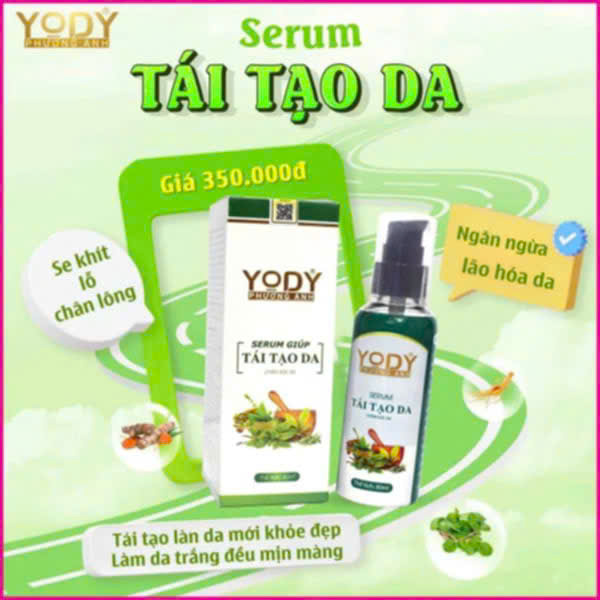 Srum Tái Tạo Yody Phương Anh làm đẹp da mụn nám tàn nhang da không đều màu