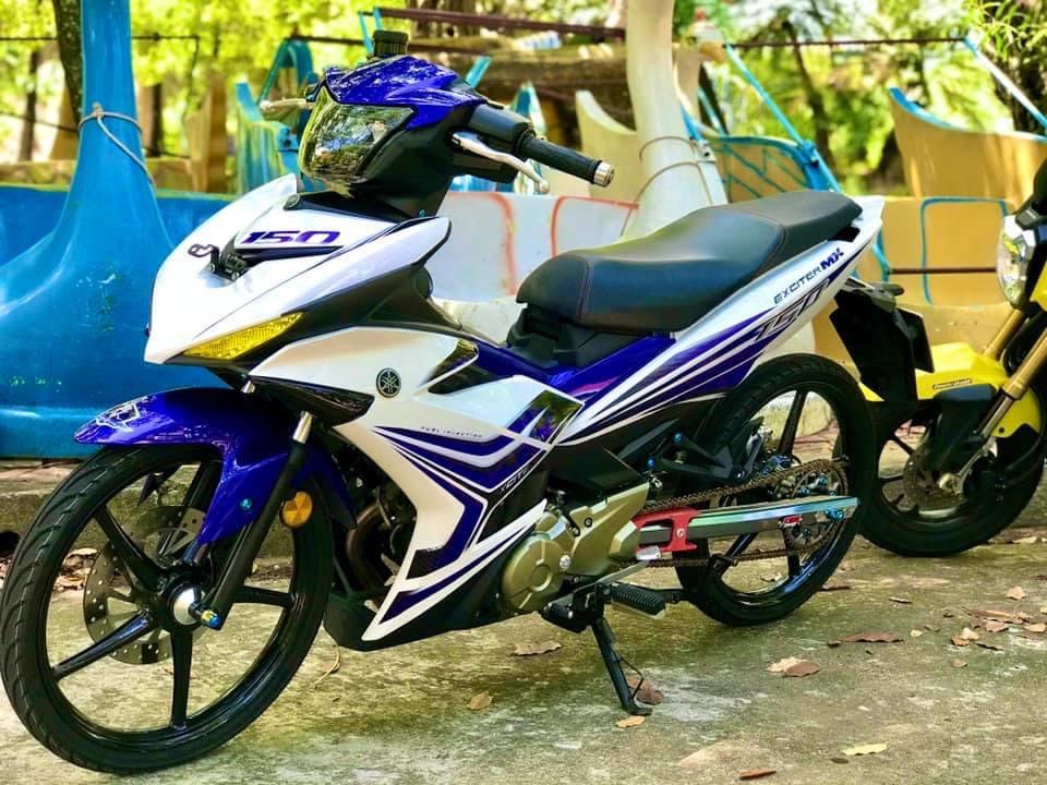 Tem rời exciter 150 Mx trắng xanh