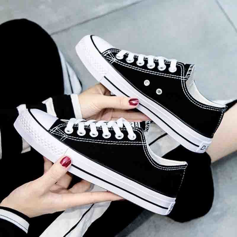 giày nữ thể thao phối viền siêu hot , giày sneaker 2 màu cực xinh