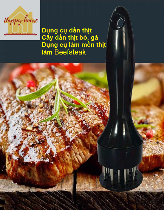 Dụng Cụ Dần Thịt, Cây Dần Thịt, Làm Mềm Thịt Bò, Bít Tết, Beefsteak, Meat Tender