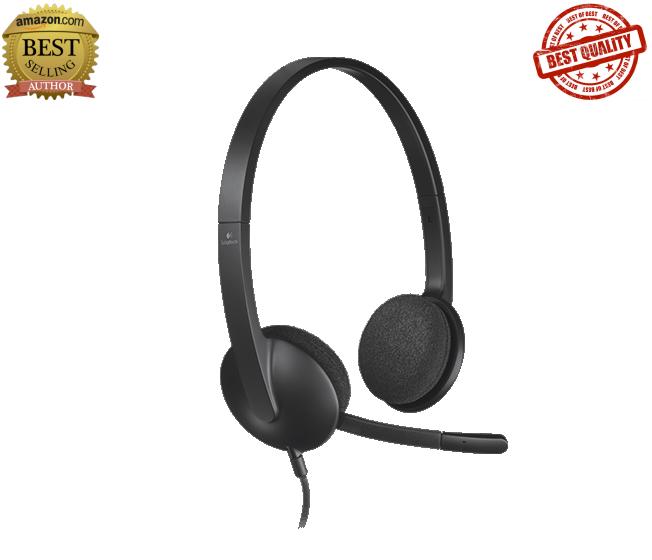 Tai nghe chụp tai LOGITECH H340 - Có 1 bên micro, kết nối usb, cắm là sử dụng được ngay - Tai nghe chụp tai Logitech H340 tích hợp Micro cho đàm thoại