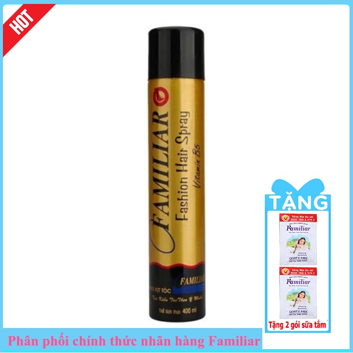 Gôm xịt tóc cứng Familiar 200ml; 400ml