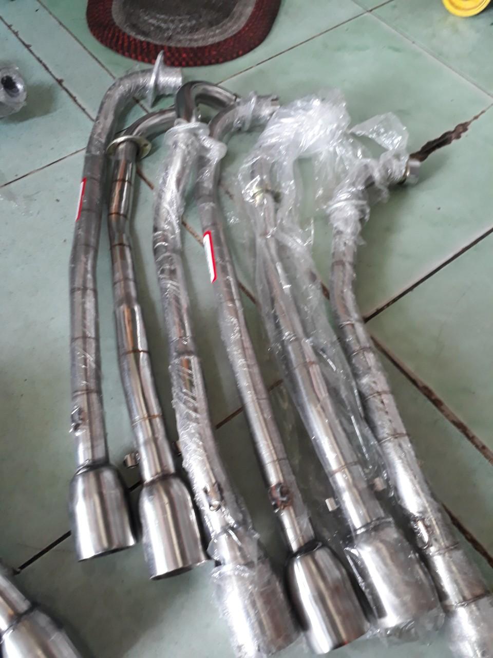 Cổ pô inox cho wave dr si cup 67 jupito x FU.