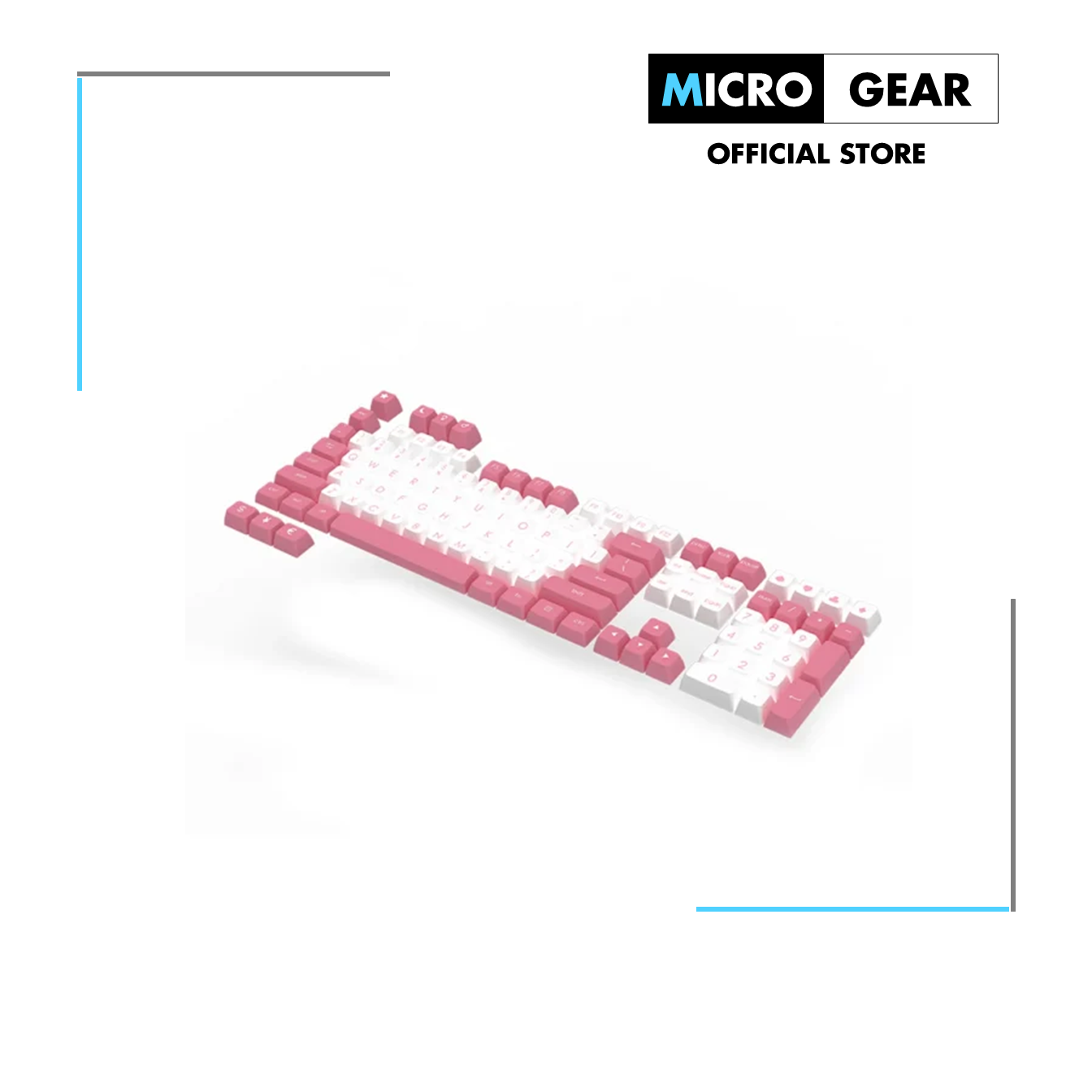 Bộ Keycap Ajazz Peace Kitty 129 phím (Chất liệu PBT / DoubleShot /JSA Profile/ ANSI Layout )