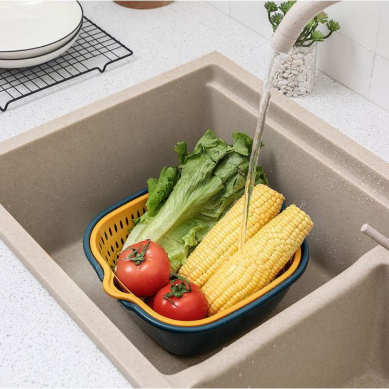 Combo Bộ Rổ Nhựa 6 Món Kèm Chậu ecco