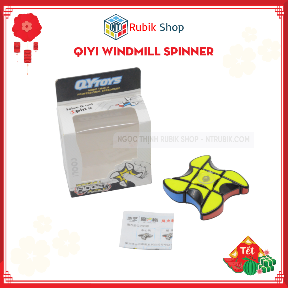 [Hoàn tiền 10%][Rubik Biến Thể] Rubik QiYi Windmill spinner đồ chơi giải trí