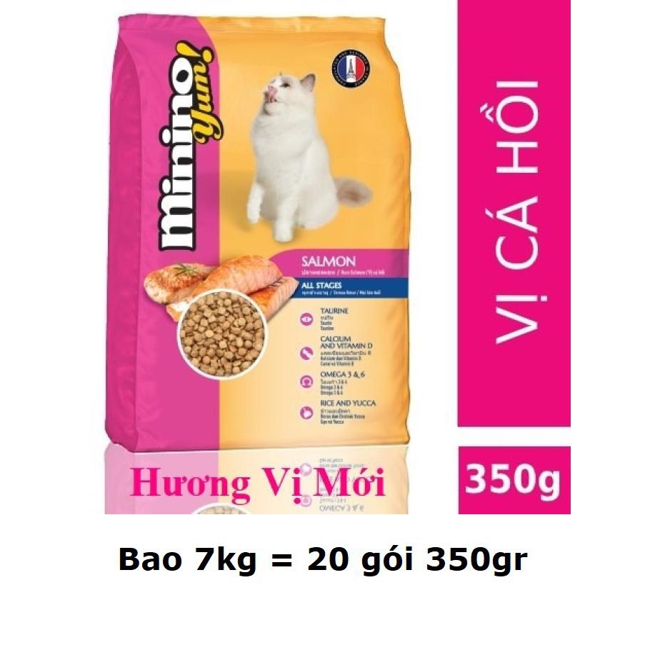 [HCM]HCM- (Bao lớn 15kg và 7kg)- Minino Thức ăn viên cao cấp cho mèo mọi lứa tuổi (bao 32 gói và bao 20 gói)