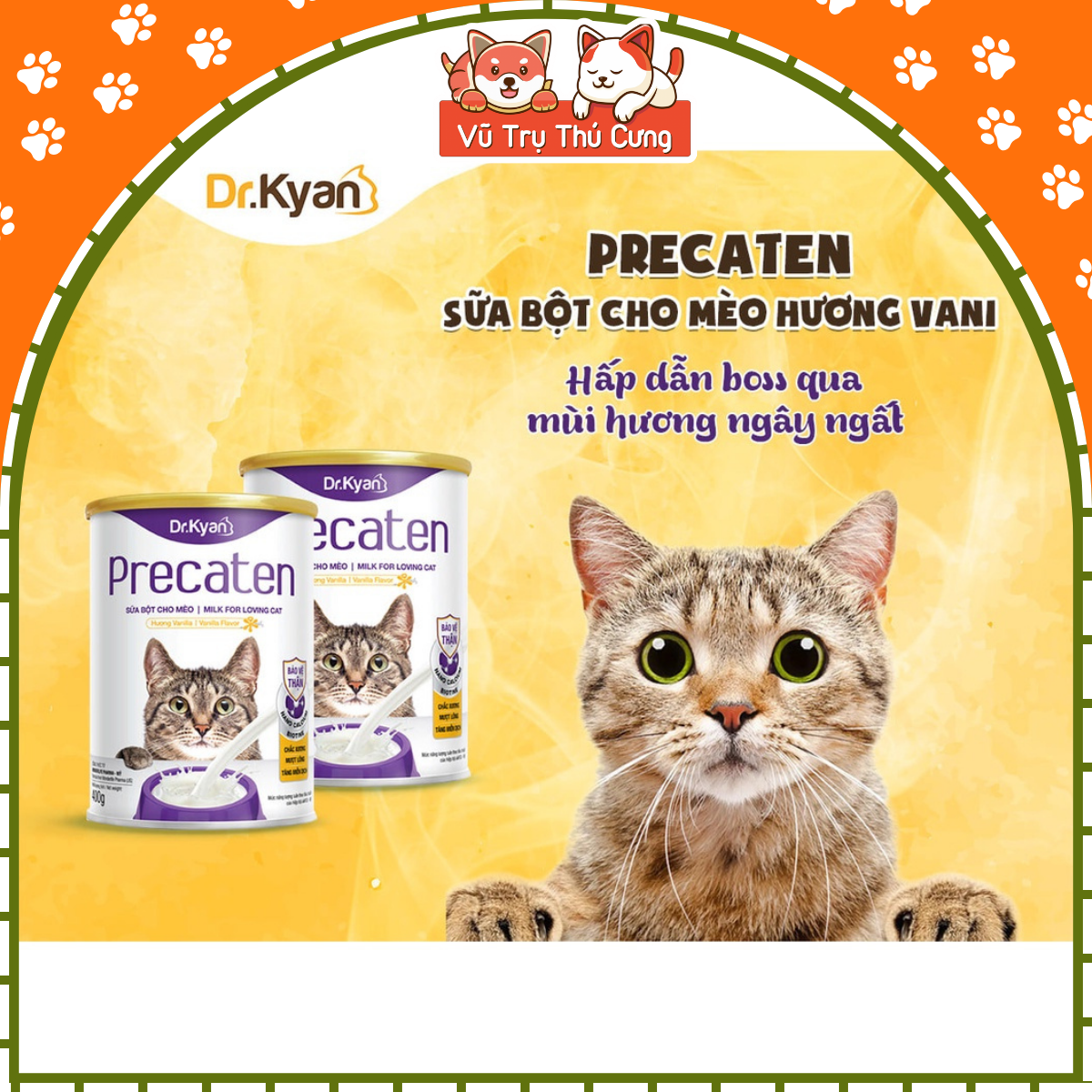 Sữa Bột Dinh Dưỡng Predogen Dr.Kyan Cho Chó Mèo lon 400g