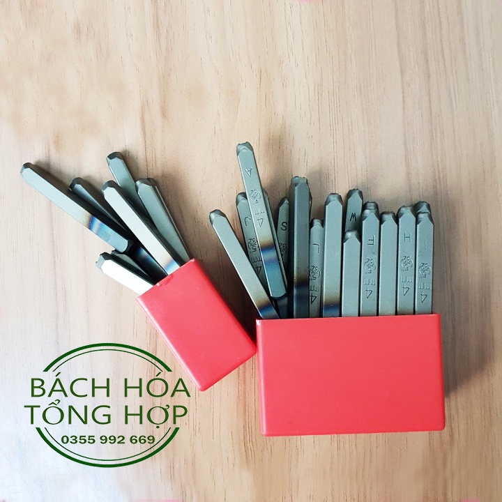 Combo Bộ Đục Đóng Chữ Và Số 4mm