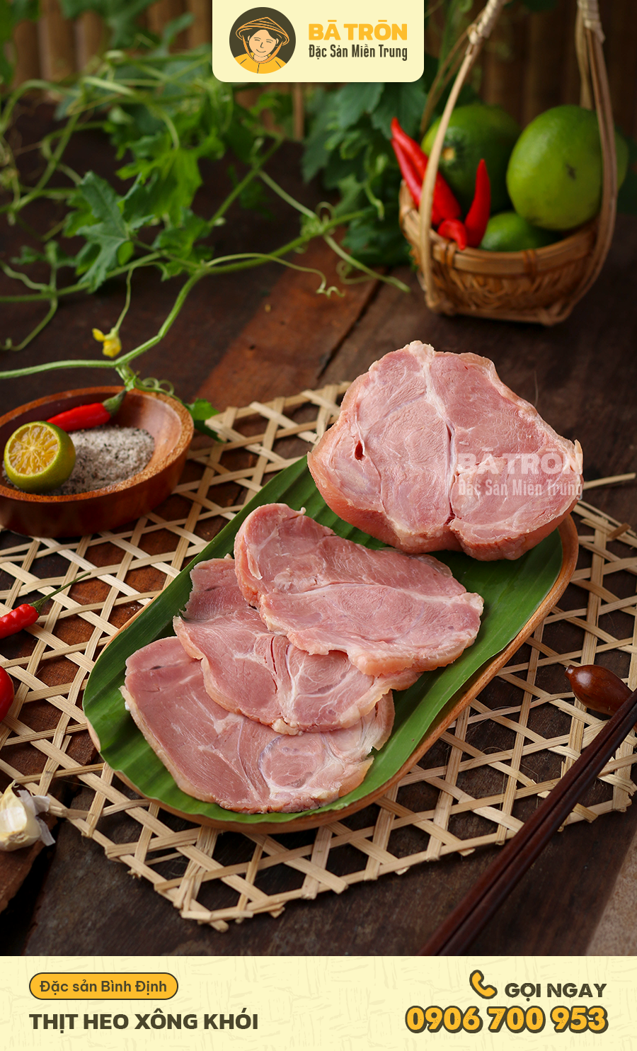 [HCM]Thịt Heo Xông Khói Bình Định 500gr
