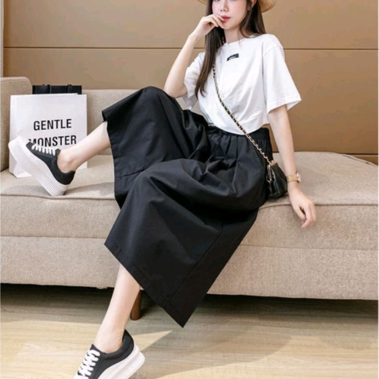 [HCM]Quần ống rộng clottes lưng thun co giãn