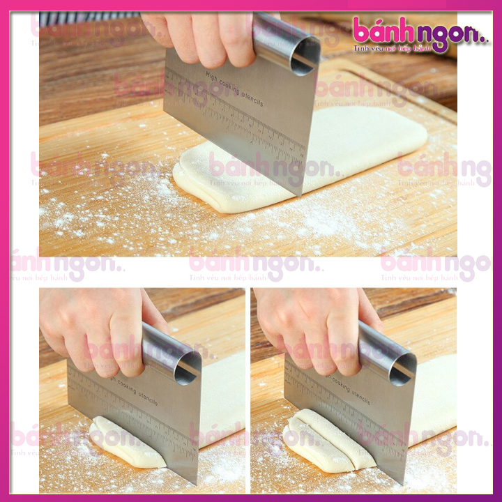 Dao Cắt Bột Có Vạch Chia Bằng Thép Không Gỉ