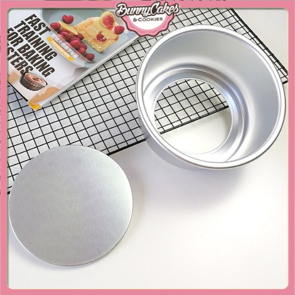 Khuôn làm bánh bông lan nhôm đúc tròn đế rời 6inch -- 7inch -- 8inch