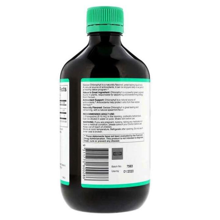 Nước diệp lục Swisse Chlorophyll  Úc 500ml
