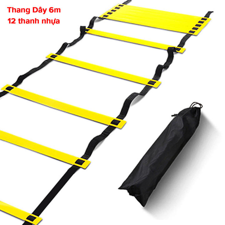 Thang Dây Chơi Thể Thao Chiều Dài Từ 3m – 6m, Thang Dây Tập Đá Bóng Tập Thể Lực, Võ Thuật, Gym Chính Hãng Amalife