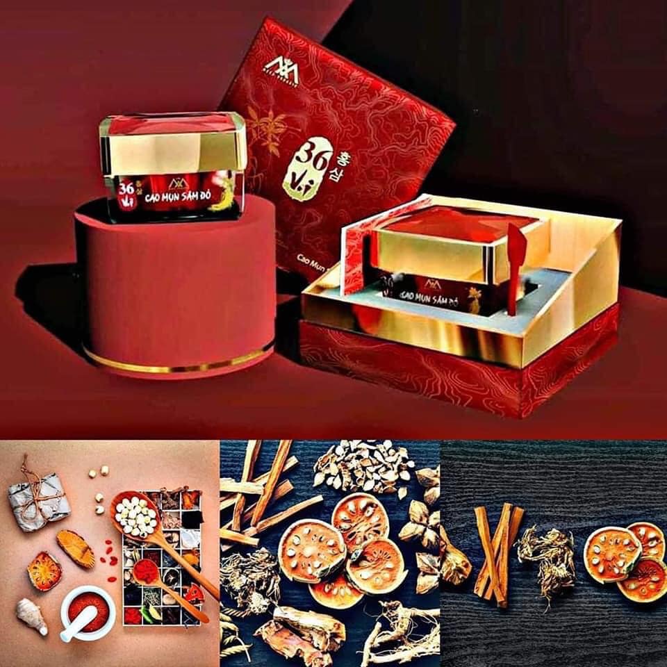 combo sữa rửa mặt mật sâm 36 vị và cao mụn sâm đỏ