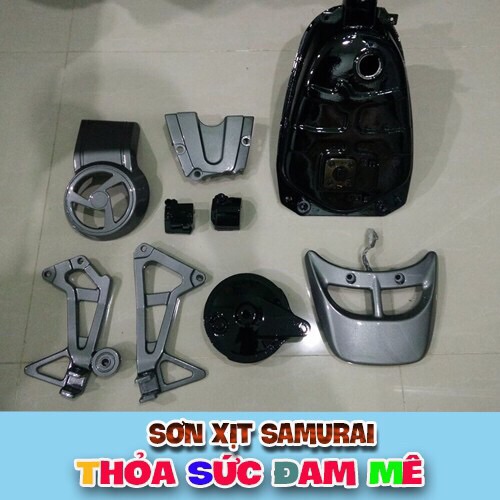 Sơn samurai combo bạc xám y137