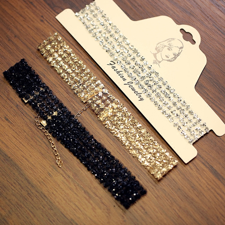 [HCM]Vòng cổ choker sequin lưới sang chảnh có video