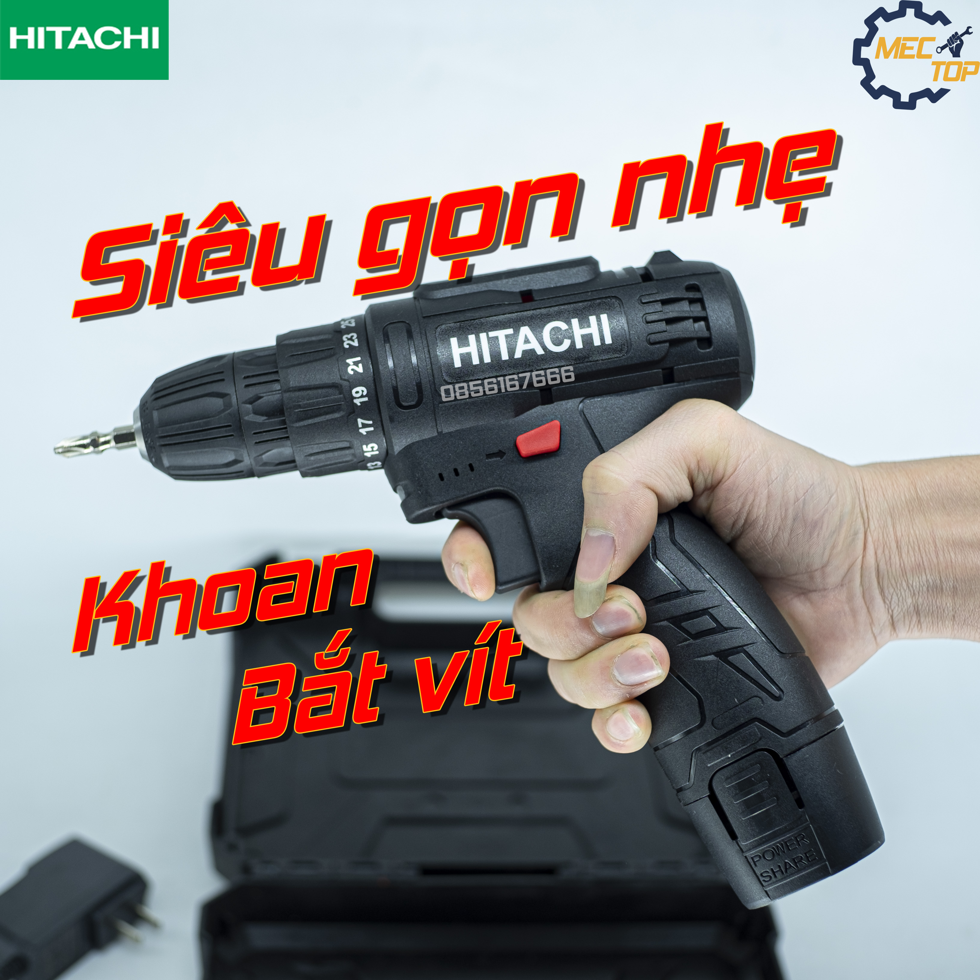 MÁY KHOAN PIN 12V - 2 TỐC ĐỘ - KHOAN PIN 12V