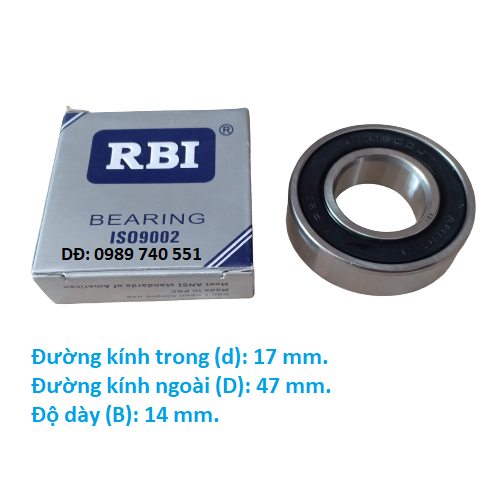 10 vòng bi 6303 RBI chất lượng cao