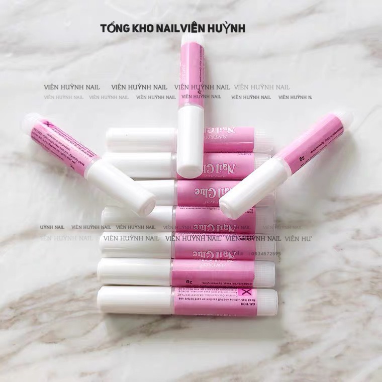 Keo mini dán móng , gắn nailbox. đính đá , túi gồm 10 tuýp